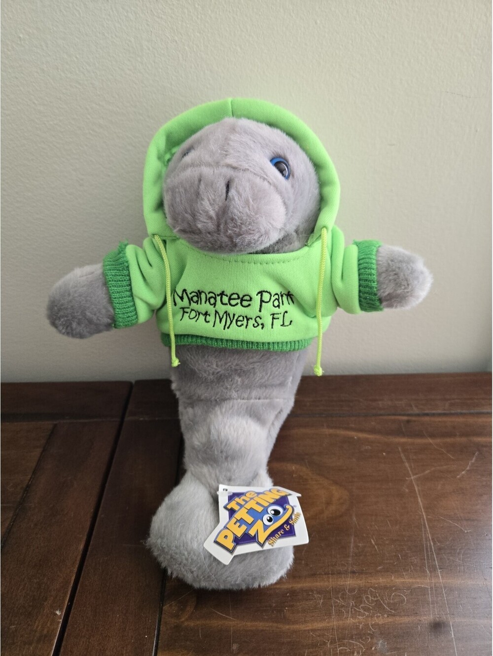 The Petting Zoo Plush Manatee Park Fort Myers FL Stuffed Animal 9" Beanies